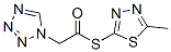 2-(1H-Tetrazol-1-yl)thioacetic acid S-(5-methyl-1,3,4-thiadiazol-2-yl) ester CAS#: 72666-80-9