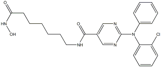 2-((2-Chlorophenyl)(phenyl)aMino)-N-(7-(hydroxyaMino)-7-oxoheptyl)pyriMidine-5-carboxaMide CAS#: 1316215-12-9