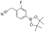 2-(2-Fluoro-4-(4,4,5,5-tetramethyl-1,3,2-dioxaborolan-2-yl)phenyl)acetonitrile CAS#: 1220219-61-3