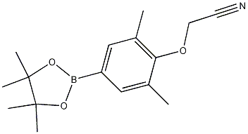 2-(2,6-Dimethyl-4-(4,4,5,5-tetramethyl-1,3,2-dioxaborolan-2-yl)phenoxy)acetonitrile CAS#: 1256359-33-7