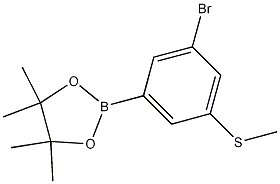 2-(3-Bromo-5-(methylthio)phenyl)-4,4,5,5-tetramethyl-1,3,2-dioxaborolane CAS#: 1256359-20-2