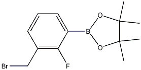 2-(3-(Bromomethyl)-2-fluorophenyl)-4,4,5,5-tetramethyl-1,3,2-dioxaborolane CAS#: 1256360-37-8
