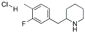 2-(3-FLUORO-4-METHYL-BENZYL)-PIPERIDINE HYDROCHLORIDE CAS#: 1172829-38-7