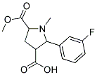 2-(3-FLUOROPHENYL)-5-(METHOXYCARBONYL)-1-METHYL-3-PYRROLIDINECARBOXYLIC ACID CAS#: 1219159-23-5