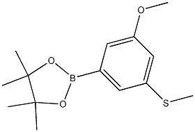2-(3-Methoxy-5-(methylthio)phenyl)-4,4,5,5-tetramethyl-1,3,2-dioxaborolane CAS#: 1256360-25-4