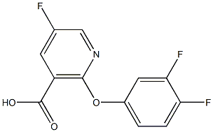 2-(3,4-difluorophenoxy)-5-fluoronicotinic acid CAS#: 1157093-09-8
