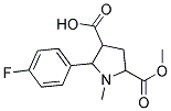 2-(4-FLUOROPHENYL)-5-(METHOXYCARBONYL)-1-METHYL-3-PYRROLIDINECARBOXYLIC ACID CAS#: 1219341-63-5