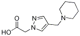 2-(4-(Piperidin-1-ylmethyl)-1H-pyrazol-1-yl)acetic acid CAS#: 1264100-89-1
