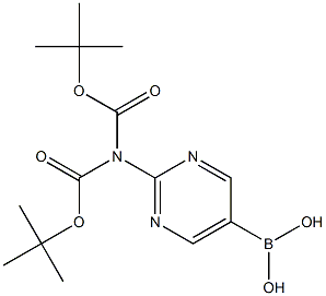 2-(5-Borono-2-pyrimidinyl)imidodicarbonic acid 1,3-bis(tert-butyl) ester CAS#: 1360950-40-8