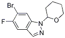 2-(6-Bromo-5-fluoro-1H-indazol-1-yl)tetrahydro-2H-pyran CAS#: 1286734-76-6