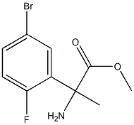 2-AMINO-2-(5-BROMO-2-FLUOROPHENYL)PROPIONIC ACID METHYL ESTER CAS#: 1266784-18-2