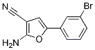 2-AMino-5-(3-broMophenyl)furan-3-carbonitrile CAS#: 1261268-89-6