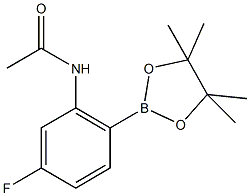 2-Acetamido-4-fluorophenylboronic acid,pinacol ester CAS#: 1150271-67-2