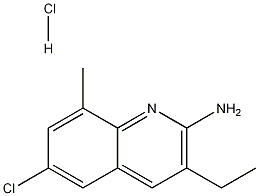 2-Amino-6-chloro-3-ethyl-8-methylquinoline hydrochloride CAS#: 1172453-45-0
