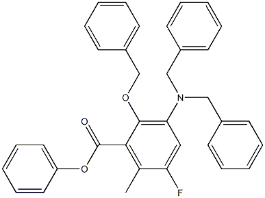 2-Benzyloxy-3-dibenzylaMino-5-fluoro-6-Methyl-benzoic acid phenyl ester CAS#: 1253799-29-9