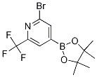 2-Bromo-4-(4,4,5,5-tetramethyl-1,3,2-dioxaborolan-2-yl)-6-(trifluoromethyl)pyridine CAS#: 1256360-49-2