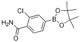 2-Chloro-4-(4,4,5,5-tetramethyl-1,3,2-dioxaborolan-2-yl)benzamide CAS#: 1218791-12-8
