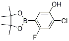 2-Chloro-4-fluoro-5-(4,4,5,5-tetramethyl-1,3,2-dioxaborolan-2-yl)phenol CAS#: 1256360-20-9