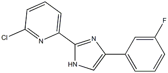 2-Chloro-6-(4-(3-fluorophenyl)-1H-imidazol-2-yl)pyridine CAS#: 1233026-69-1