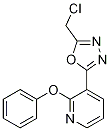 2-(Chloromethyl)-5-(2-phenoxypyridin-3-yl)-1,3,4-oxadiazole CAS#: 1233026-13-5
