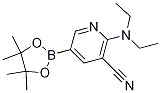 2-(Diethylamino)-5-(4,4,5,5-tetramethyl-1,3,2-dioxaborolan-2-yl)nicotinonitrile CAS#: 1356068-47-7