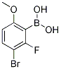 2-Fluoro-3-bromo-6-methoxyphenylboronic acid CAS#: 1309980-91-3
