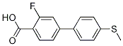 2-Fluoro-4-(4-Methylthiophenyl)benzoic acid CAS#: 1261944-34-6