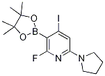 2-Fluoro-4-iodo-6-(pyrrolidin-1-yl)-3-(4,4,5,5-tetramethyl-1,3,2-dioxaborolan-2-yl)pyridine CAS#: 1309980-57-1