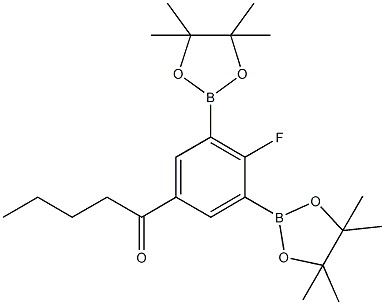 2-Fluoro-5-pentanoyl-1,3-phenylenediboronic acid,bispinacol ester CAS#: 1150561-65-1