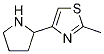 2-Methyl-4-(2-pyrrolidinyl)thiazole CAS#: 1083368-78-8