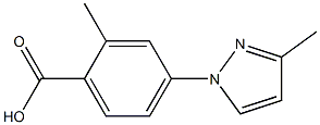 2-Methyl-4-(3-methyl-1H-pyrazol-1-yl)benzoic acid CAS#: 1248790-09-1