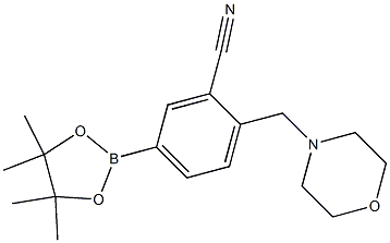 2-(MorpholinoMethyl)-5-(4,4,5,5-tetraMethyl-1,3,2-dioxaborolan-2-yl)benzonitrile CAS#: 1105665-29-9