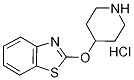 2-(Piperidin-4-yloxy)-benzothiazole hydrochloride, 98+% C12H14N2OS, Molecular Weight 270.78 CAS#: 1185319-37-2
