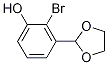 2-broMo-3-(1,3-dioxolan-2-yl)phenol CAS#: 1160182-45-5