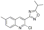 2-chloro-3-(5-isopropyl-1,2,4-oxadiazol-3-yl)-6-methylquinoline CAS#: 1142201-76-0
