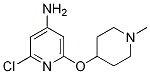 2-chloro-6-(1-methylpiperidin-4-yloxy)pyridin-4-amine CAS#: 1186112-09-3