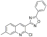 2-chloro-7-methyl-3-(5-phenyl-1,2,4-oxadiazol-3-yl)quinoline CAS#: 1142201-73-7