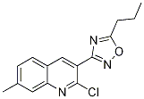2-chloro-7-methyl-3-(5-propyl-1,2,4-oxadiazol-3-yl)quinoline CAS#: 1142201-66-8