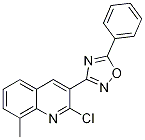 2-chloro-8-methyl-3-(5-phenyl-1,2,4-oxadiazol-3-yl)quinoline CAS#: 1142201-67-9