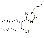 2-chloro-8-methyl-3-(5-propyl-1,2,4-oxadiazol-3-yl)quinoline CAS#: 1142201-69-1