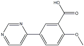 2-methoxy-5-(pyrimidin-4-yl)benzoic acid CAS#: 1244949-12-9
