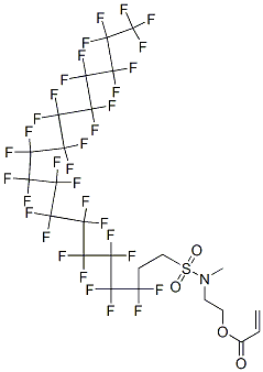 2-[methyl[(3,3,4,4,5,5,6,6,7,7,8,8,9,9,10,10,11,11,12,12,13,13,14,14,15,15,16,16,17,17,18,18,18-tritriacontafluorooctadecyl)sulphonyl]amino]ethyl acrylate CAS#: 72276-08-5