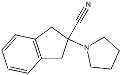 2-(pyrrolidin-1-yl)-2,3-dihydro-1H-indene-2-carbonitrile CAS#: 1157501-73-9