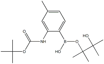 2-(tert-Butoxycarbonylamino)-4-methylphenylboronic acid, pinacol ester CAS#: 1150561-75-3