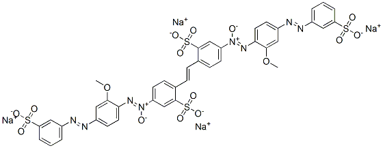 2,2'-(1,2-Ethenediyl)bis[5-[[2-methoxy-4-[(3-sulfophenyl)azo]phenyl]-NNO-azoxy]benzenesulfonic acid]tetrasodium salt CAS#: 70815-27-9