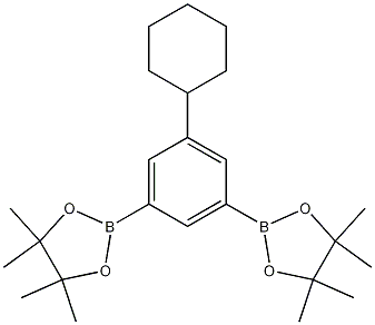 2,2'-(5-Cyclohexyl-1,3-phenylene)bis(4,4,5,5-tetramethyl-1,3,2-dioxaborolane) CAS#: 1256360-40-3