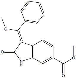 2,3-Dihydro-3-(MethoxyphenylMethylene)-2-oxo-1H-indole-6-carboxylic acid Methyl ester CAS#: 1160293-22-0