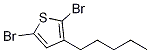 2,5-Dibromo-3-Amylthiophene CAS#: 1187577-37-2