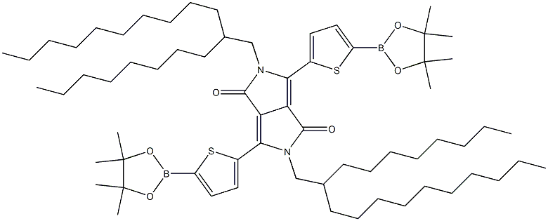 2,5-Dihydro-2,5-bis(2-octyldodecyl)-3,6-bis[5-(4,4,5,5-tetraMethyl-1,3,2-dioxaborolan-2-yl)-thiophen-2-yl]pyrrolo[3,4-c]pyrrol-1,4-dione CAS#: 1351986-34-9