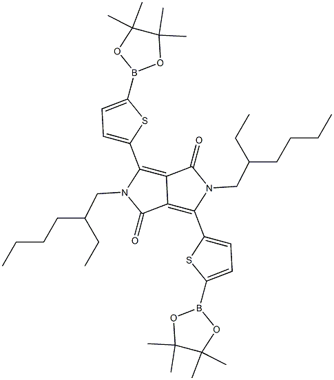 2,5-bis(2-ethylhexyl)-3,6-bis(5-(4,4,5,5-tetraMethyl-1,3,2-dioxaborolan-2-yl)thiophen-2-yl)pyrrolo[3 CAS#: 1269004-46-7